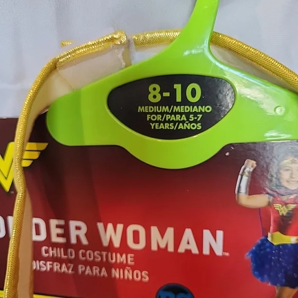 2018 DC Wonder Woman Girls 8-10 Rubies Halloween Costume With Bucket Pail - Picture 11 of 11